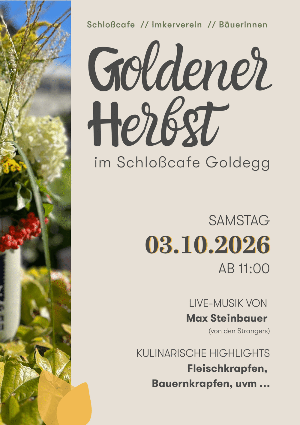 Plakat Goldener Herbst